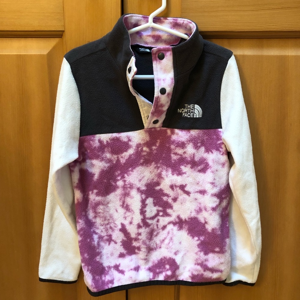 The North Face tie dye fleece